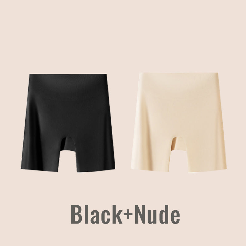 Vrouwen Hoog taille Ice Silk Ondergoed met Tummy-control Hip-lifting