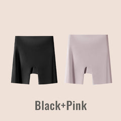Vrouwen Hoog taille Ice Silk Ondergoed met Tummy-control Hip-lifting
