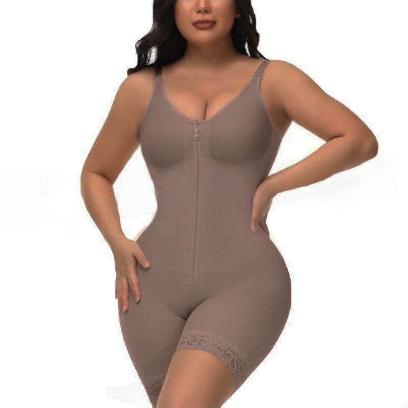 Buikcontrolerende Billenlifter Shaper Met Rits Kruis Fajas Colombianas
