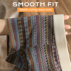 Ademende boxershorts voor heren met geometrisch patroon(Koop 1 en krijg er 2 gratis)