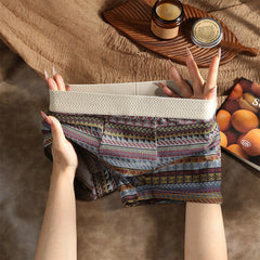 Ademende boxershorts voor heren met geometrisch patroon(Koop 1 en krijg er 2 gratis)