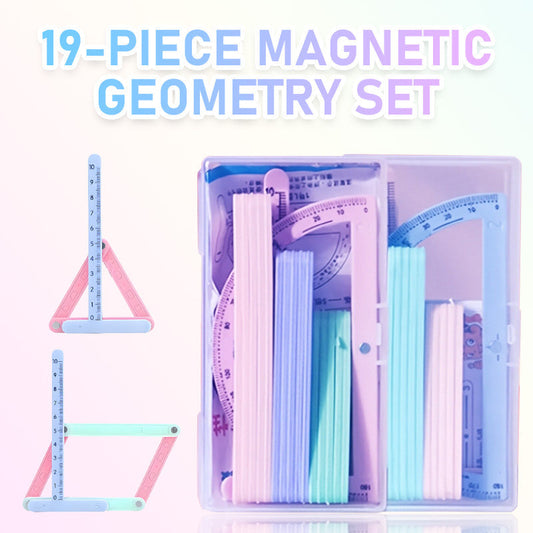 19-delige magnetische geometrieset