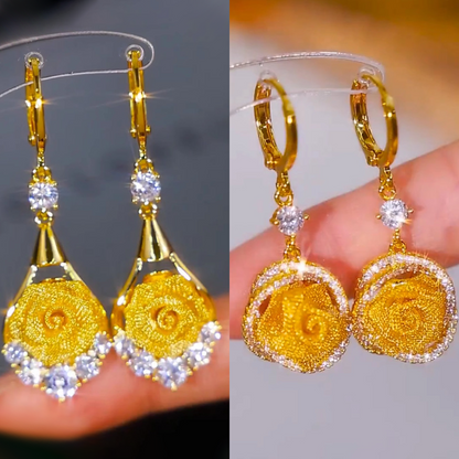 Elegante rozenoorbellen van gaas
