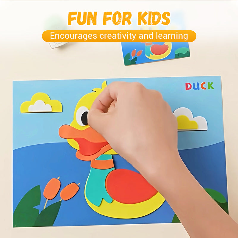 🔥Uitverkoop 50% Korting🔥Doe-het-zelf 3D EVA Knutselstickers voor Kinderen
