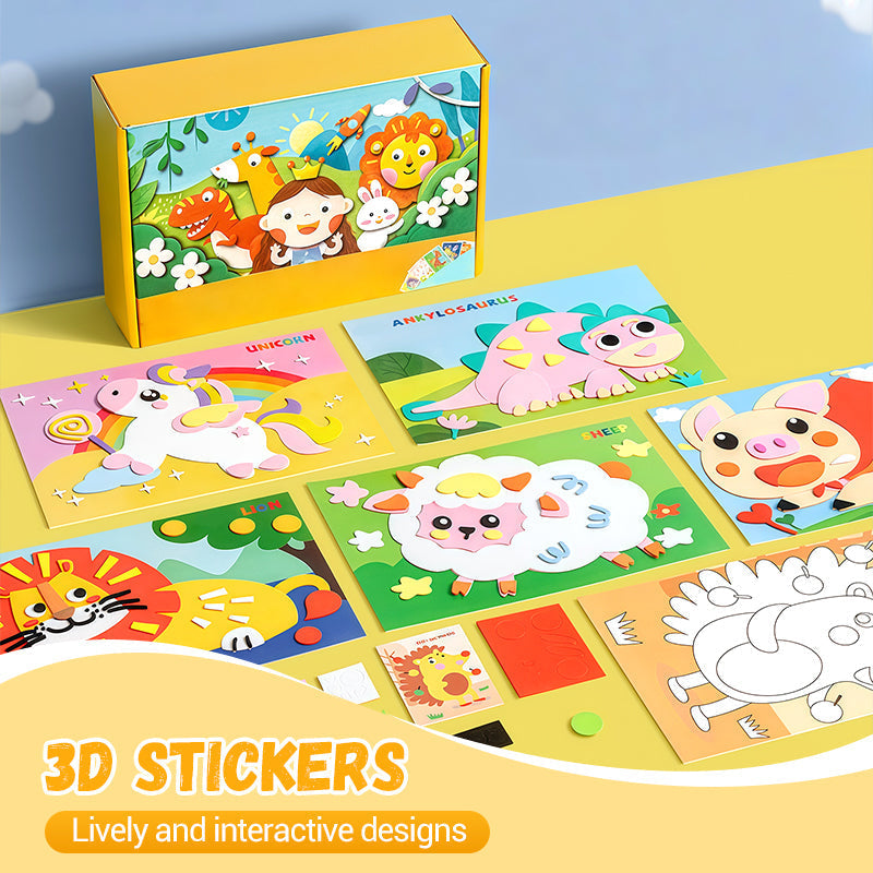 🔥Uitverkoop 50% Korting🔥Doe-het-zelf 3D EVA Knutselstickers voor Kinderen