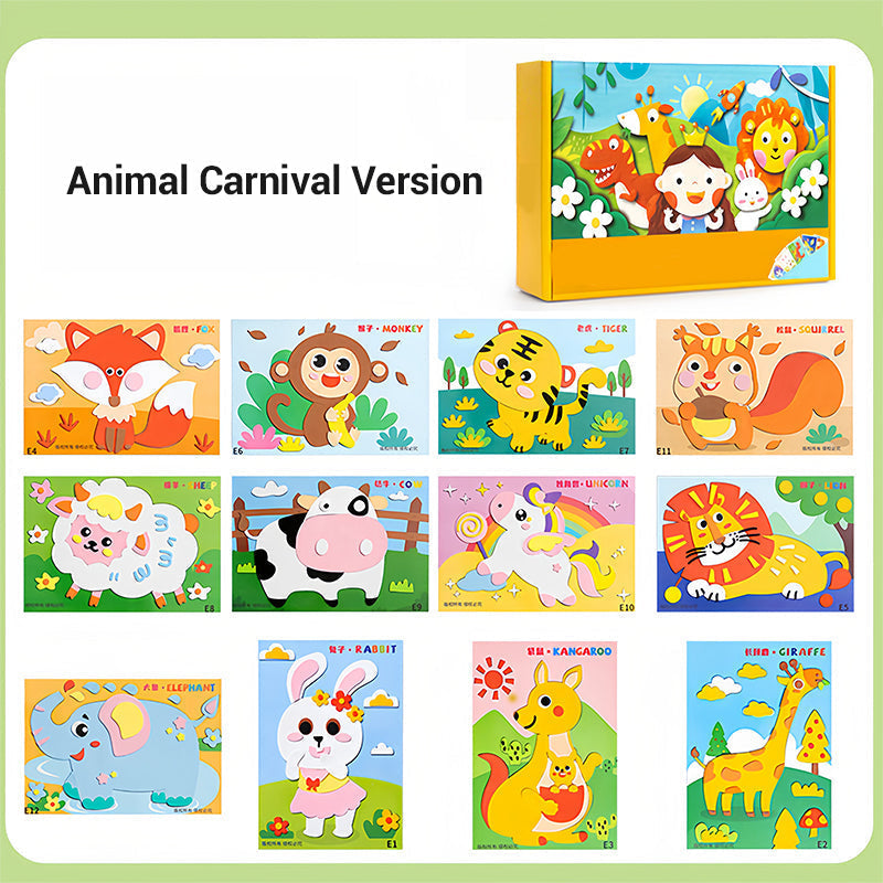 🔥Uitverkoop 50% Korting🔥Doe-het-zelf 3D EVA Knutselstickers voor Kinderen