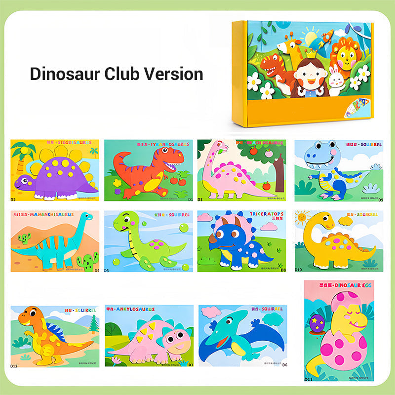 🔥Uitverkoop 50% Korting🔥Doe-het-zelf 3D EVA Knutselstickers voor Kinderen