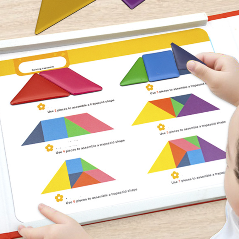 🎁Magnetische tangram -puzzelset voor kinderen