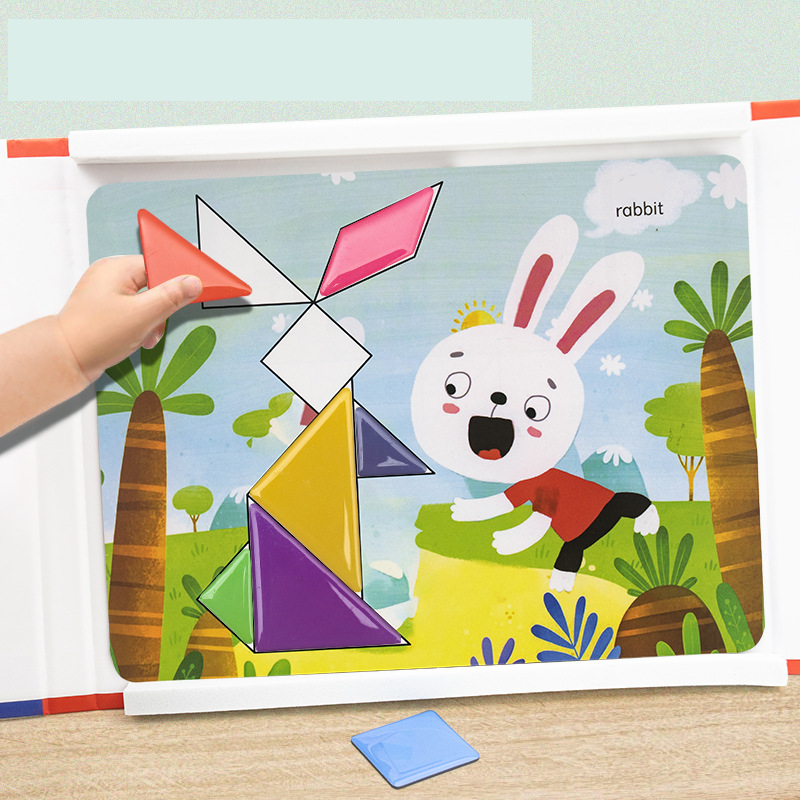 🎁Magnetische tangram -puzzelset voor kinderen