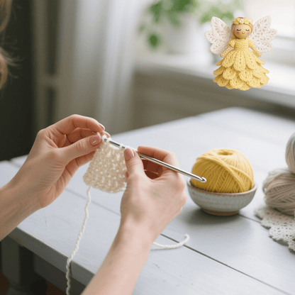 🎁Creëer Jouw Eigen Beschermengel: Een Complete Haakset