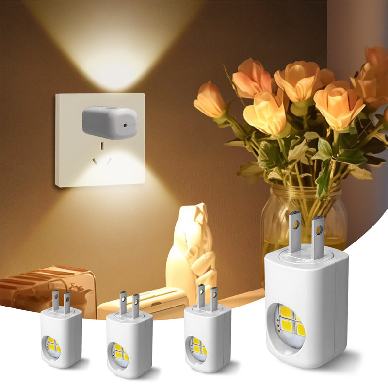 Koop 1 krijg 1 gratis✨Slimme LED-wandcontactdoos nachtlampje met automatische dimmer