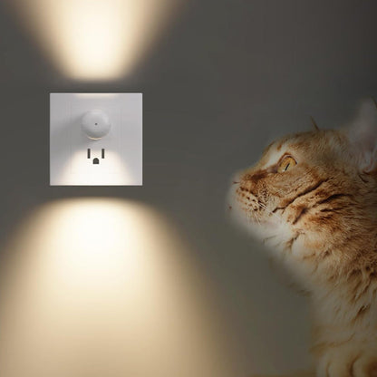 Koop 1 krijg 1 gratis✨Slimme LED-wandcontactdoos nachtlampje met automatische dimmer