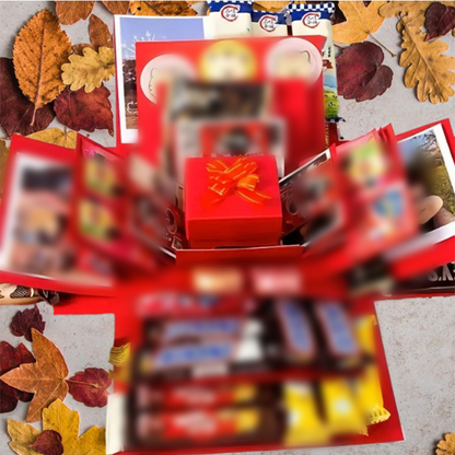 🎅💸 Creatieve Kerstcadeaudoos (5 Lagen) - Verrassingsdoos met Lint