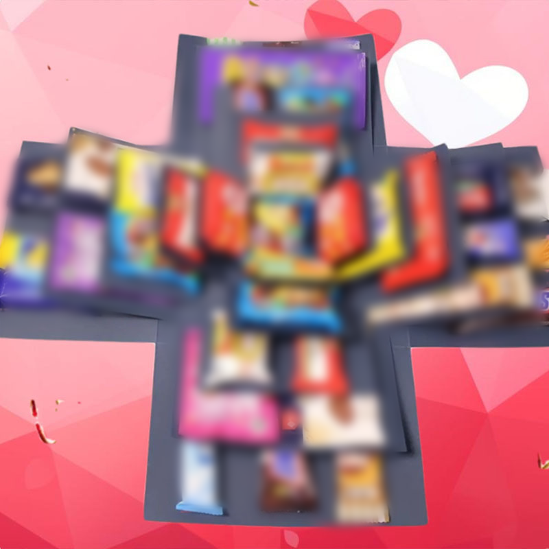 🎅💸 Creatieve Kerstcadeaudoos (5 Lagen) - Verrassingsdoos met Lint