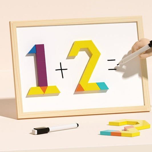 🎁Vroege kerstuitverkoop 49% KORTING🔥Houten magnetische patroonblokkenpuzzel set🧩