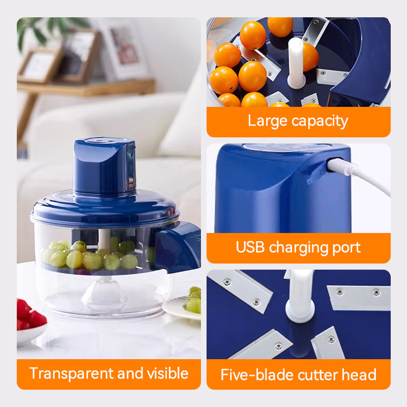 Transparante elektrische fruit- en groenteschiller