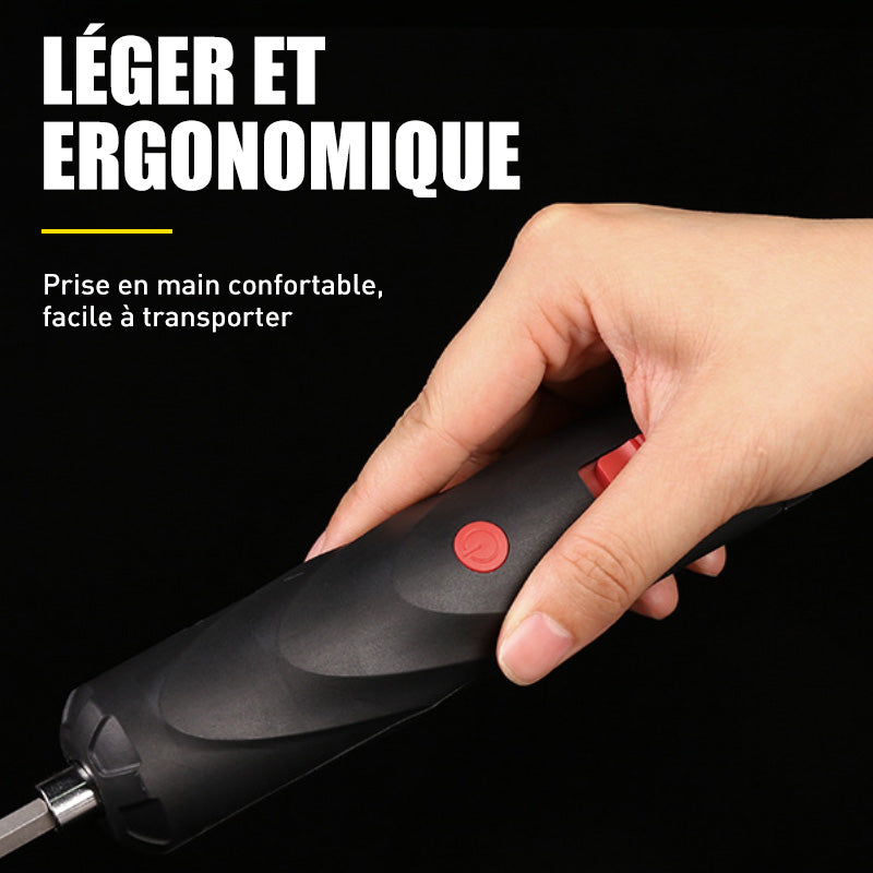 Draadloze elektrische schroevendraaier succes