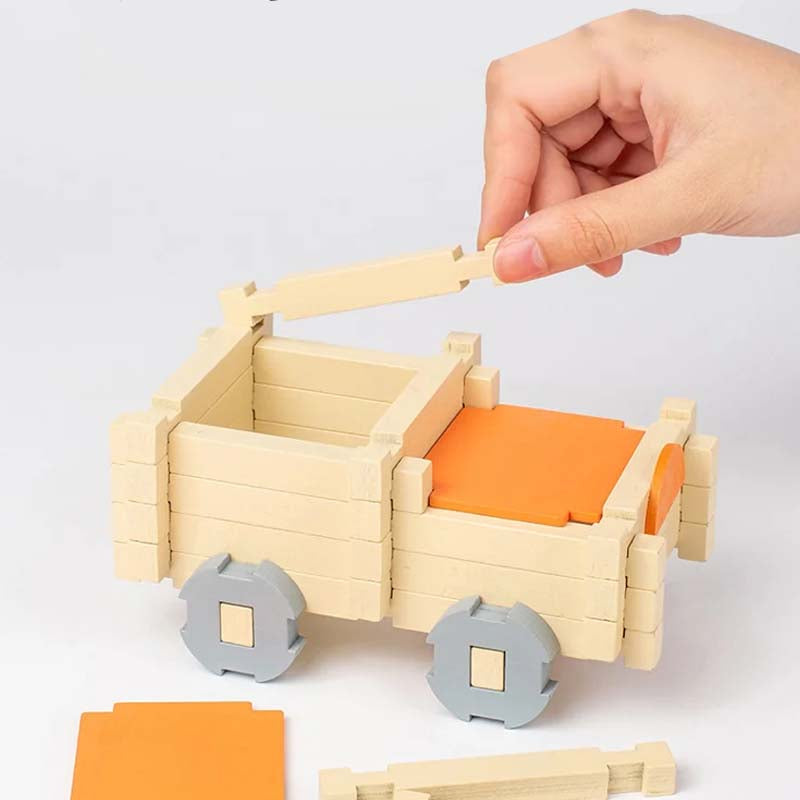 Educatieve houten bouwstenen