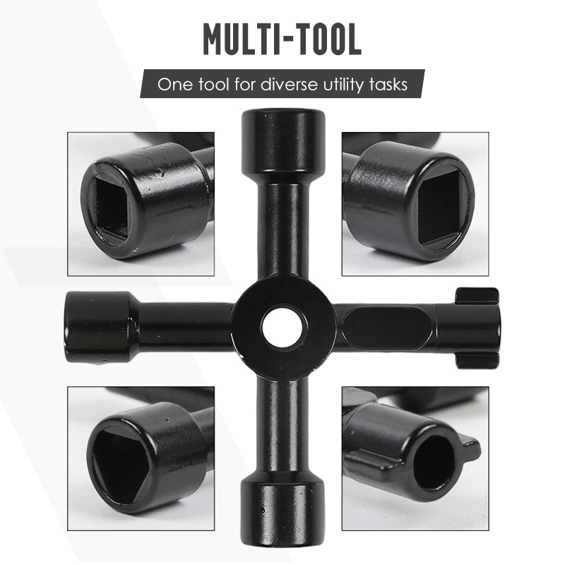 Multi-Functional Utilities Key Wrench