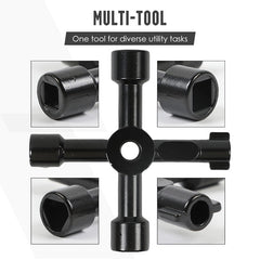 Multi-Functional Utilities Key Wrench
