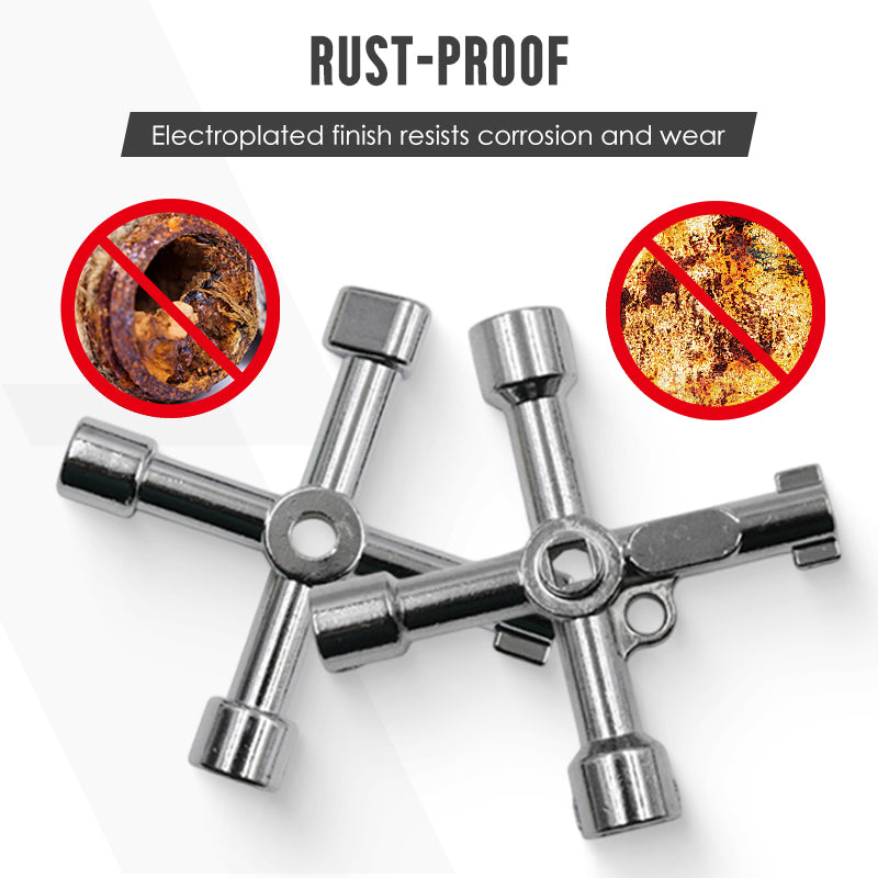 Multi-Functional Utilities Key Wrench