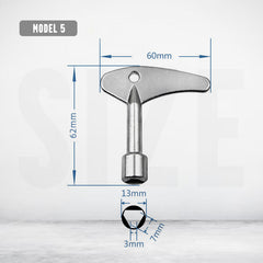 Multi-Functional Utilities Key Wrench