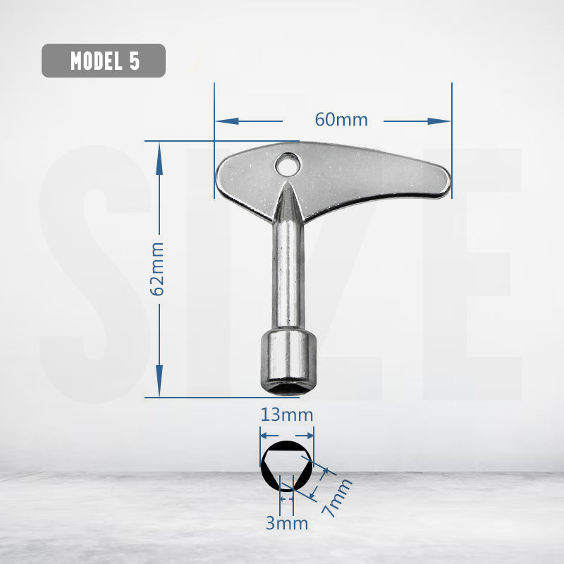 Multi-Functional Utilities Key Wrench