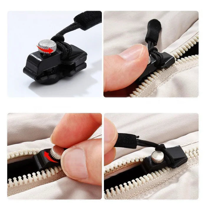 🔥 50% KORTING ! ✨ 10-Delig Ritsreparatieset - Tool-free Montage, Meerdere Kleuren, Snel Oplossing voor Koffers en Tassen 🔧✨