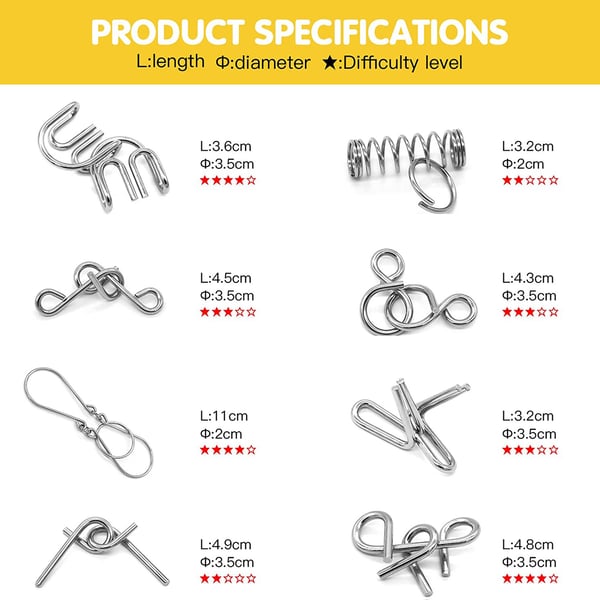 Ontwarring mannen Iron Link Unlock Interlock Spel
