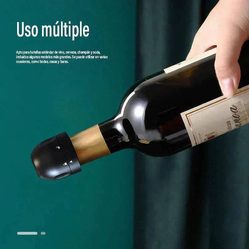 🎄 Siliconen afdichting voor wijn-/champagneflessen – Het perfecte kerstaccessoire 🥂