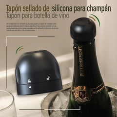 🎄 Siliconen afdichting voor wijn-/champagneflessen – Het perfecte kerstaccessoire 🥂