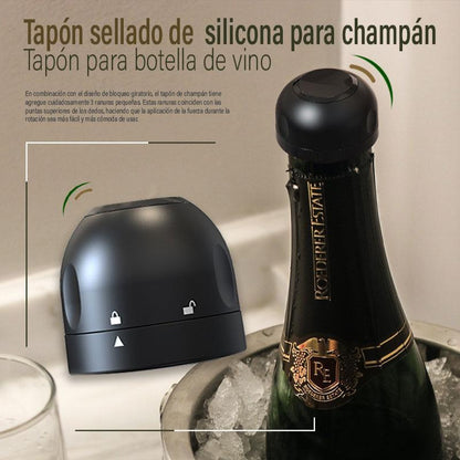 🎄 Siliconen afdichting voor wijn-/champagneflessen – Het perfecte kerstaccessoire 🥂