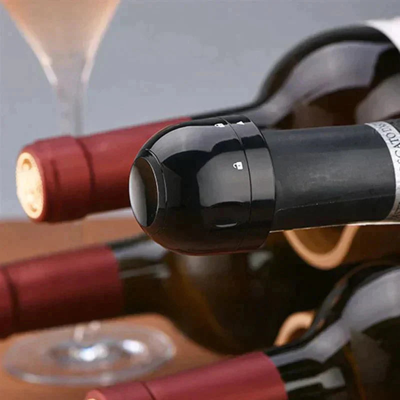 🎄 Siliconen afdichting voor wijn-/champagneflessen – Het perfecte kerstaccessoire 🥂