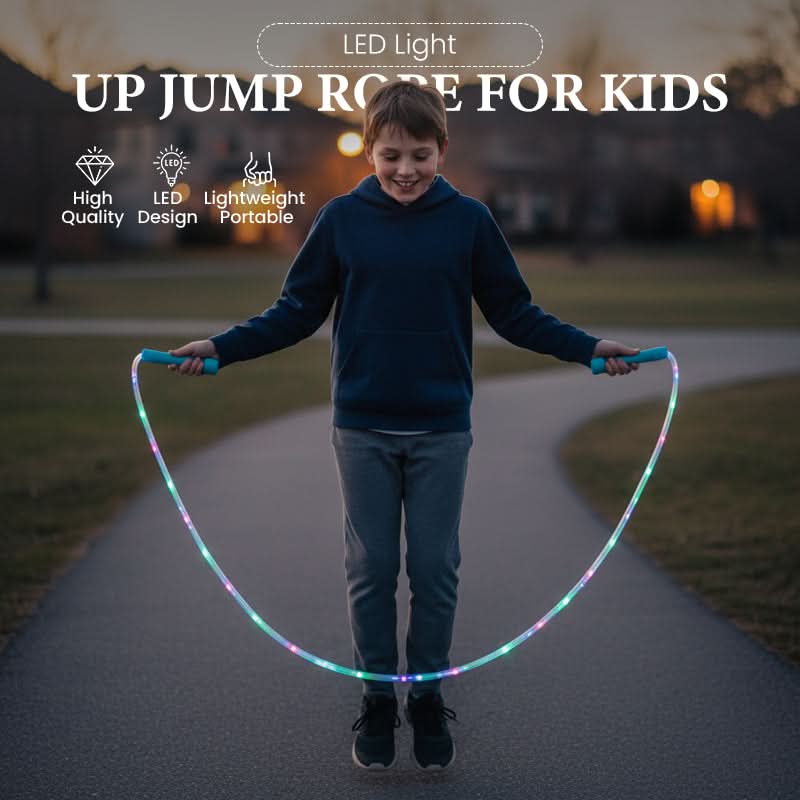 🎉 Nieuwjaars Aanbieding - 50% KORTING! ✨ LED Springtouw voor Kinderen – Speel in Stijl met Magische Lichtshow! 💡