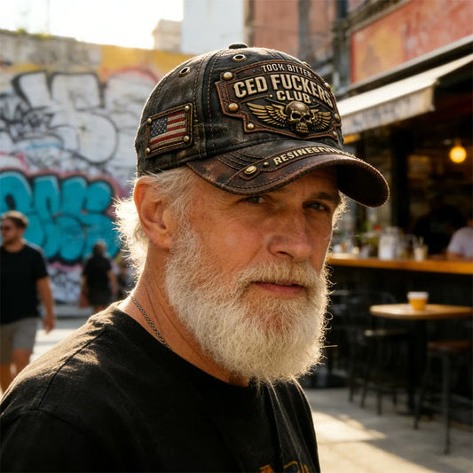 ⏳Tijdelijke aanbieding: 50% Korting⏰ Old Fuckers Club Vintage Geborduurde Pet🧢