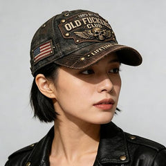 ⏳Tijdelijke aanbieding: 50% Korting⏰ Old Fuckers Club Vintage Geborduurde Pet🧢