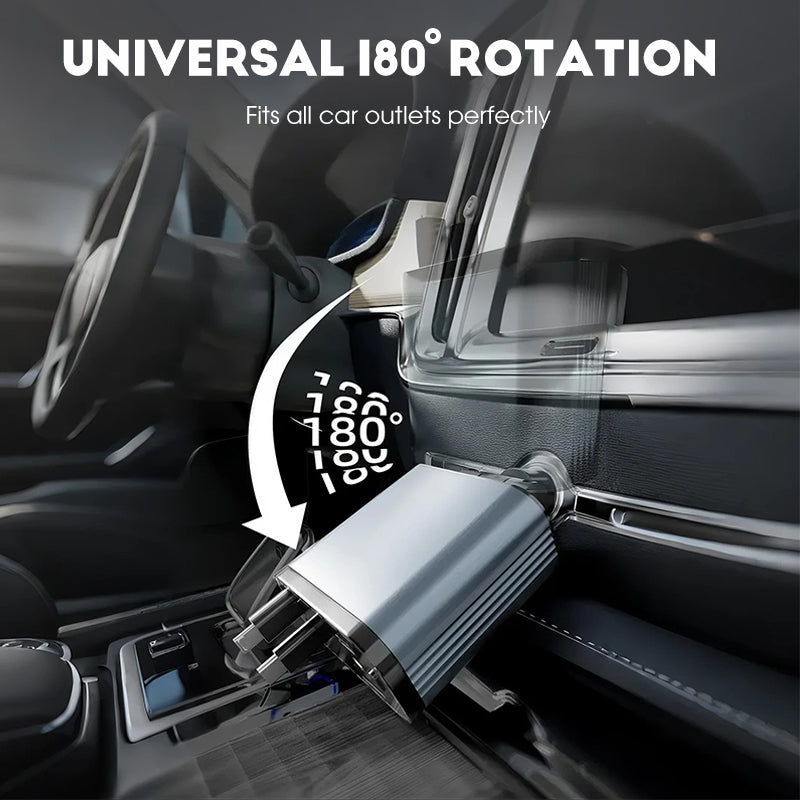 ✨Supersnelle 4-in-1 Autolader 90W – met Oprolbare Kabels & Sfeervolle Sterrenhemel 🚗🌌