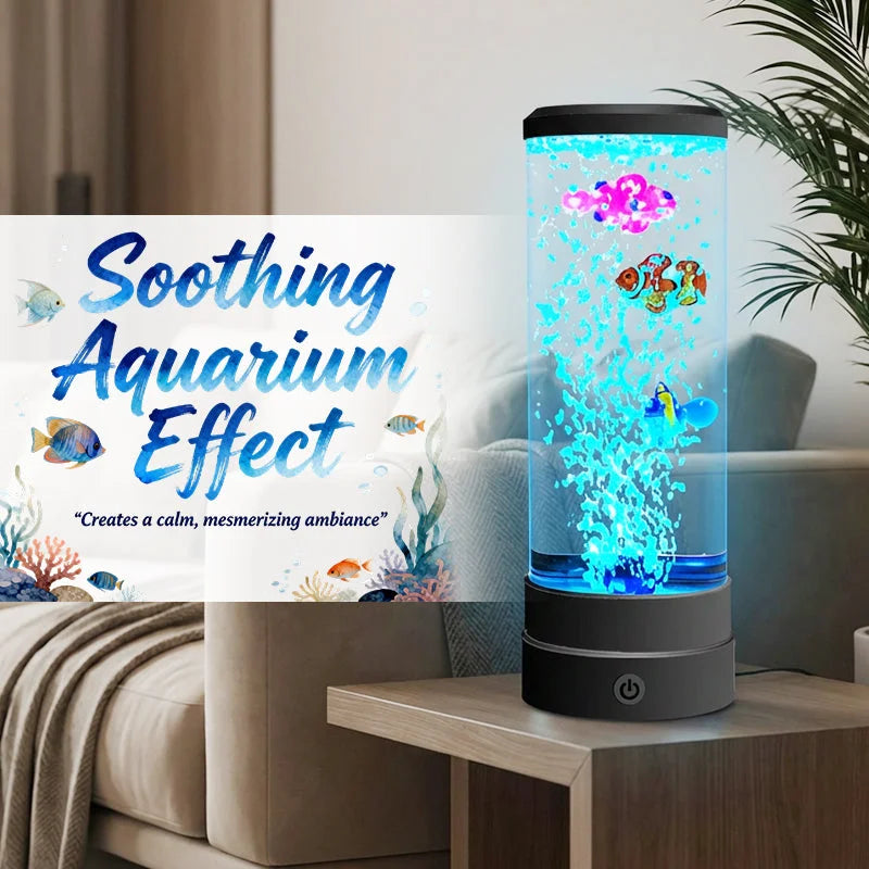 LED aquarium-bubbellamp met 7 kleuren en afstandsbediening