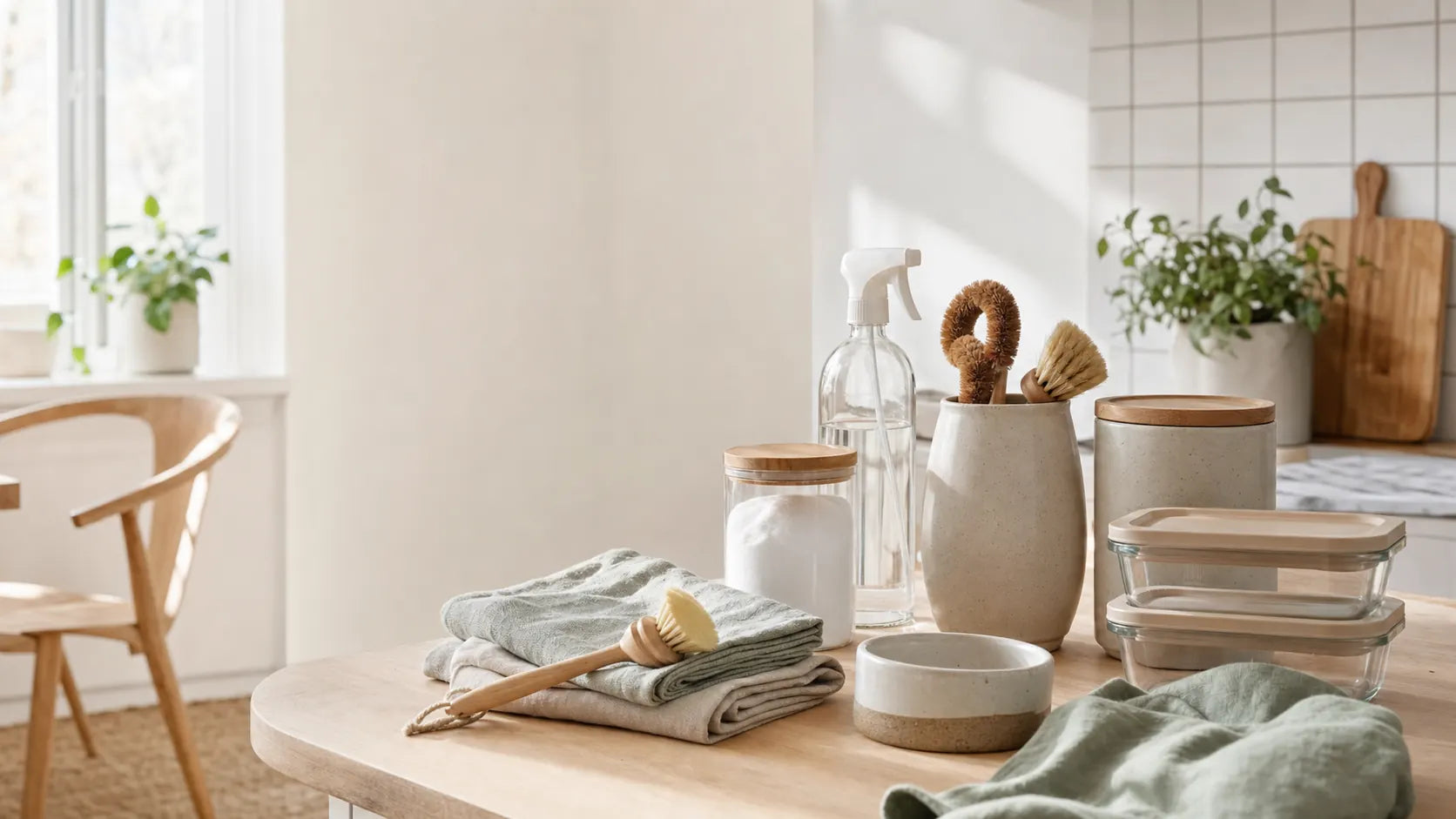 Rustige keuken en dagelijkse producten